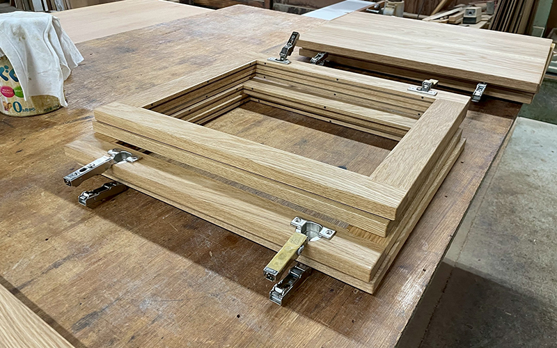 山形県で唯一の自社工場のオーダー家具の製作体制